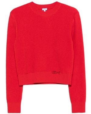 Loewe Logo Wool Jumper - Red