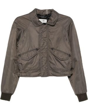 MM6 by Maison Margiela Nylon Blouson Jacket - Brown