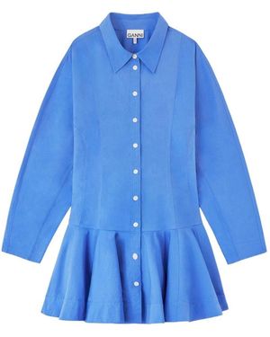 Ganni Shirt Dress - Blue