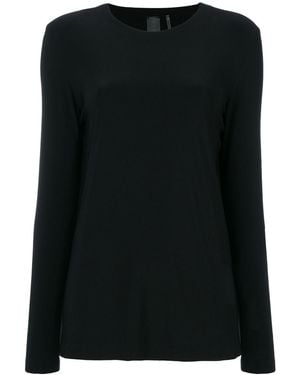 Norma Kamali Long Sleeves T-Shirt - Black