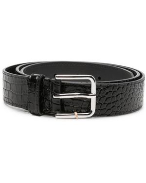 Frankie Shop Toni Leather Belt - Black