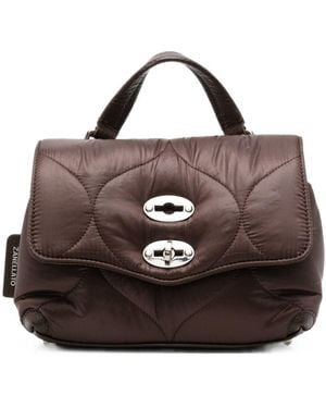 Zanellato Postina Lunaria Baby Leather Handbag - Brown