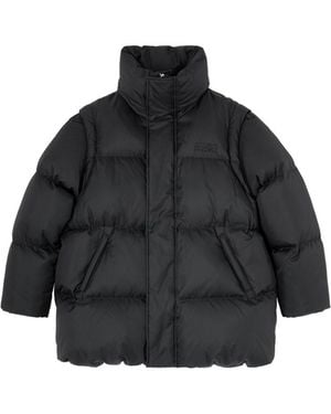 MM6 by Maison Margiela Midi Down Jacket - Black