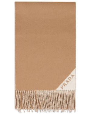 Prada Cashmere Double Scarf - Natural