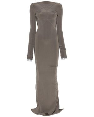 Rick Owens Gown Maxi Dress - Grey