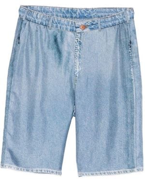 Pierre Louis Mascia Silk Shorts - Blue