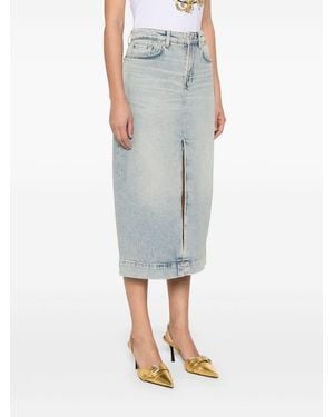 7 For All Mankind Gonna Lunga Amber - Grigio