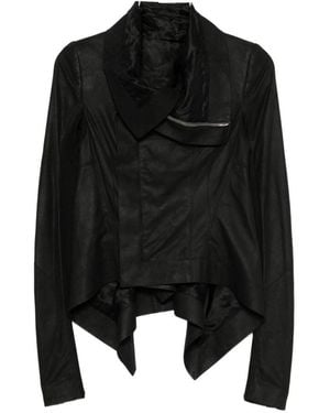 Rick Owens Leather Jacket - Black