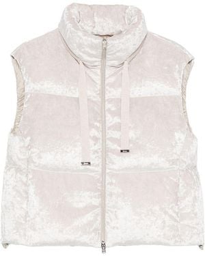 Herno Nylon Down Vest - White