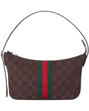 Gucci Small Lunetta Bag - Brown