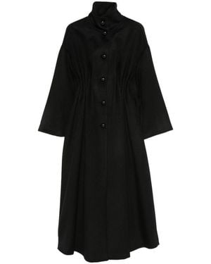 Emporio Armani Wool And Cashmere Coat - Black