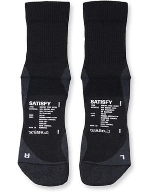 Satisfy Merino Nylon Tube Socks - Black
