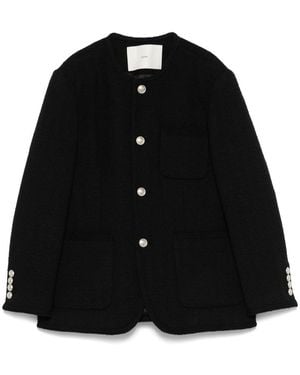 DUNST Tweed Oversized Jacket - Black
