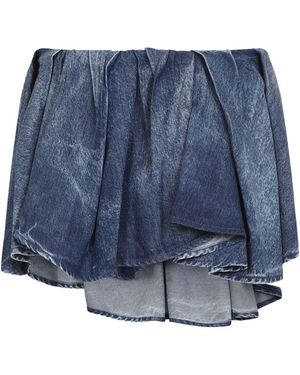 DIESEL Mini Gonna Asimmetrica - Blu