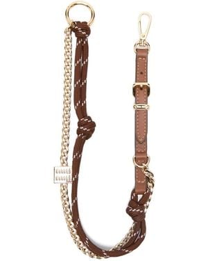 Miu Miu Trick Leather Charm - Brown