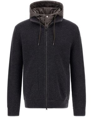 Herno Wool Cardigan - Blue