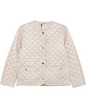 Max Mara Quilted Blouson Jacket - Natural