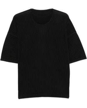 Homme Plissé Issey Miyake Pleated Top - Black