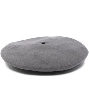 Emporio Armani Wool Basque Hat - Grey