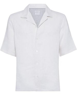 Brunello Cucinelli Linen Shirt - White