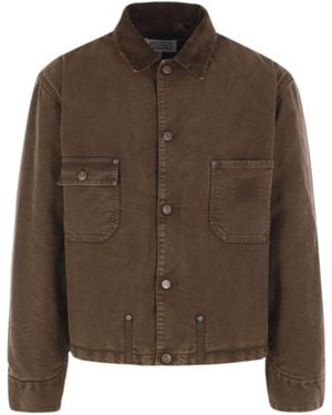 Maison Margiela Cotton Sportsjacket - Brown
