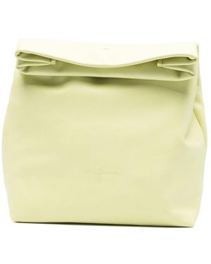Cortana Delhi Large Leather Clutch - Yellow