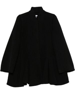 Loewe Wool And Cashmere Short Coat - Black