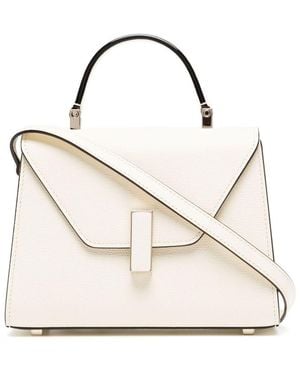 Valextra Iside Micro Leather Handbag - White