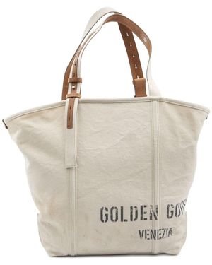 Golden Goose 24.7 Canvas Tote Bag - White