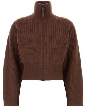 Brunello Cucinelli Cashmere Cardigan - Brown