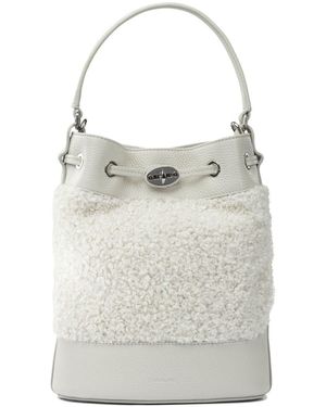 Zanellato Mondà Dolly Small Leather Bucket Bag - Grey