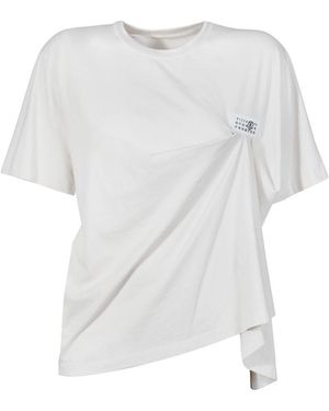 MM6 by Maison Margiela Cotton T-Shirt - White
