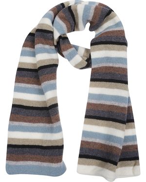 Paul Smith Kahlo Stripe Scarf - Grey