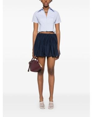 Jucca Cotton Mini Skirt - Blue