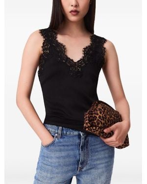 Stella McCartney Lace-Trimmed Top - Black