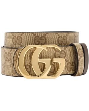 Gucci Gg Marmont Belt - Metallic