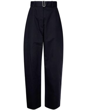 Studio Nicholson Round Leg Cotton Trousers - Blue
