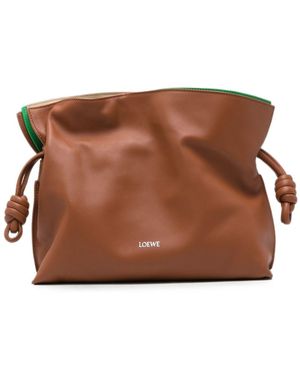 Loewe Clutch Media - Marrone