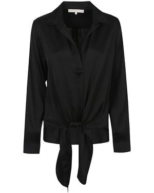 Silk95five Thai Silk Shirt - Black
