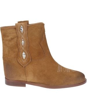 Via Roma 15 Suede Boots - Brown