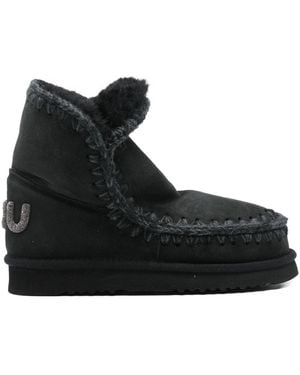 Mou Eskimo 18 Glitter Logo Boots - Black