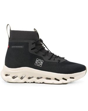 Loewe X On Cloudtilt Hi Trainers - Black
