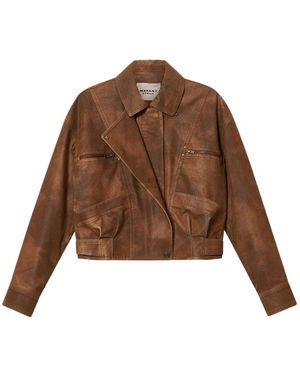 Isabel Marant Belma Faux Leather Jacket - Brown