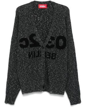 032c Wool Cardigan - Black