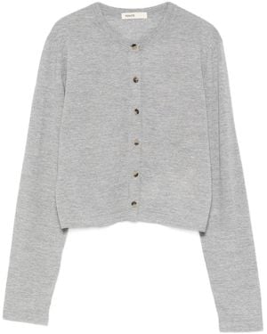 KHAITE Brieta Wool Cardigan - Grey