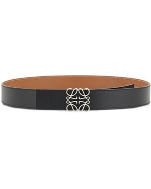 Loewe Anagram Reversible Belt - Brown