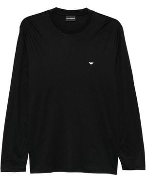 Emporio Armani Cotton Blend T-Shirt - Black