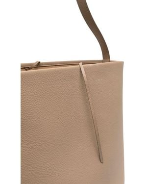 The Row Park Tote Large Leather Tote Bag - Natural