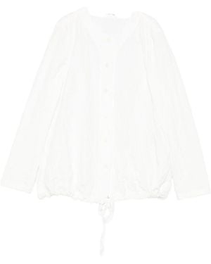 Apuntob Cotton Blend Jacket - White