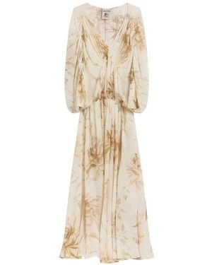 Semicouture Veronica Long Dress - Natural